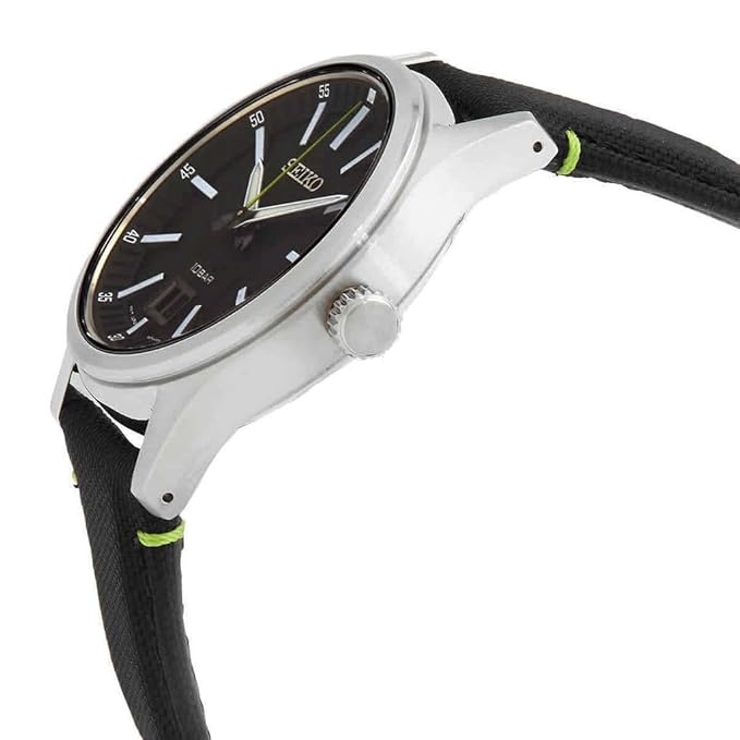 Seiko Nylon Analogue Black Dial Men's Watch thumbnail