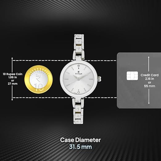 Titan Karishma Analog Silver Dial Women's Watch thumbnail