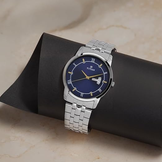 Titan Karishma Analog Blue Dial Men's Watch thumbnail