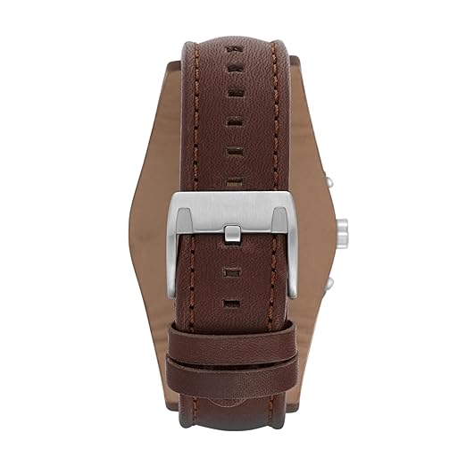 Fossil Leather Chronograph Black Dial Men's Watch thumbnail