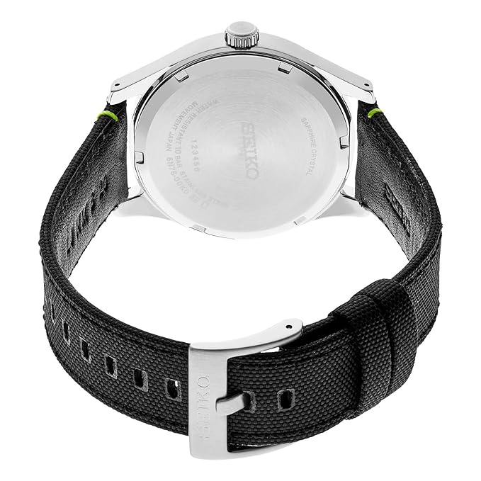 Seiko Nylon Analogue Black Dial Men's Watch thumbnail
